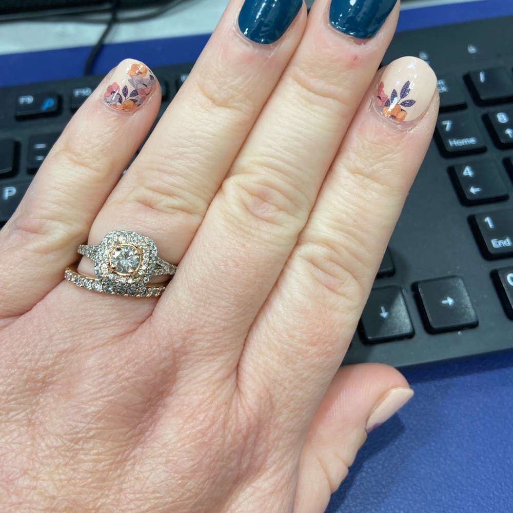 1.5ct diamond wedding set